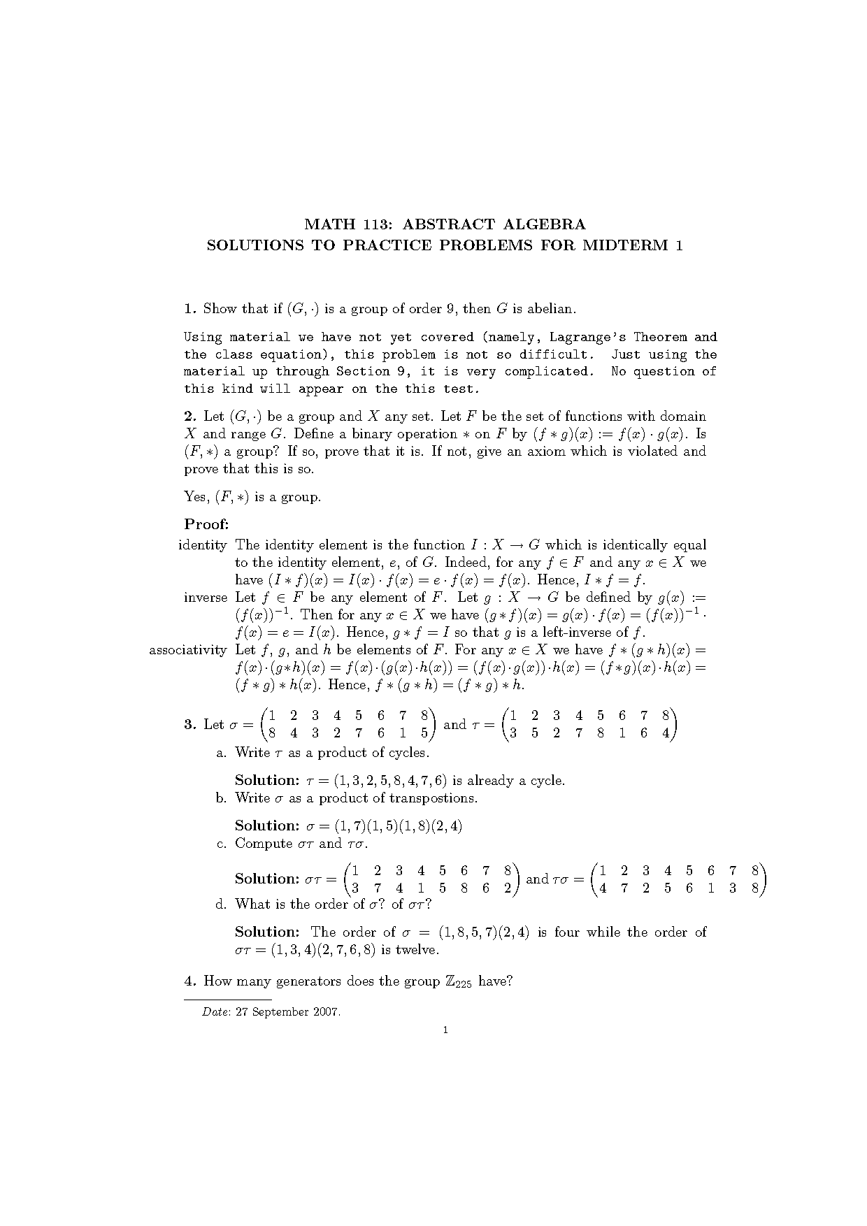 permutations practice worksheet abstract