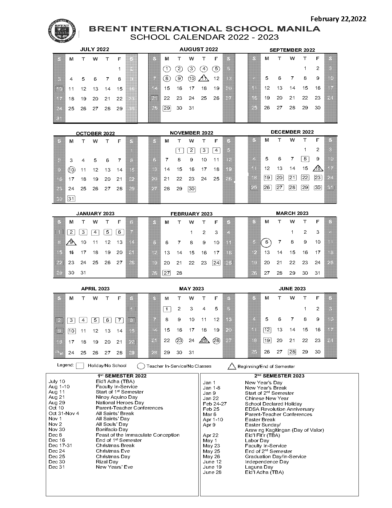 international school manila term dates