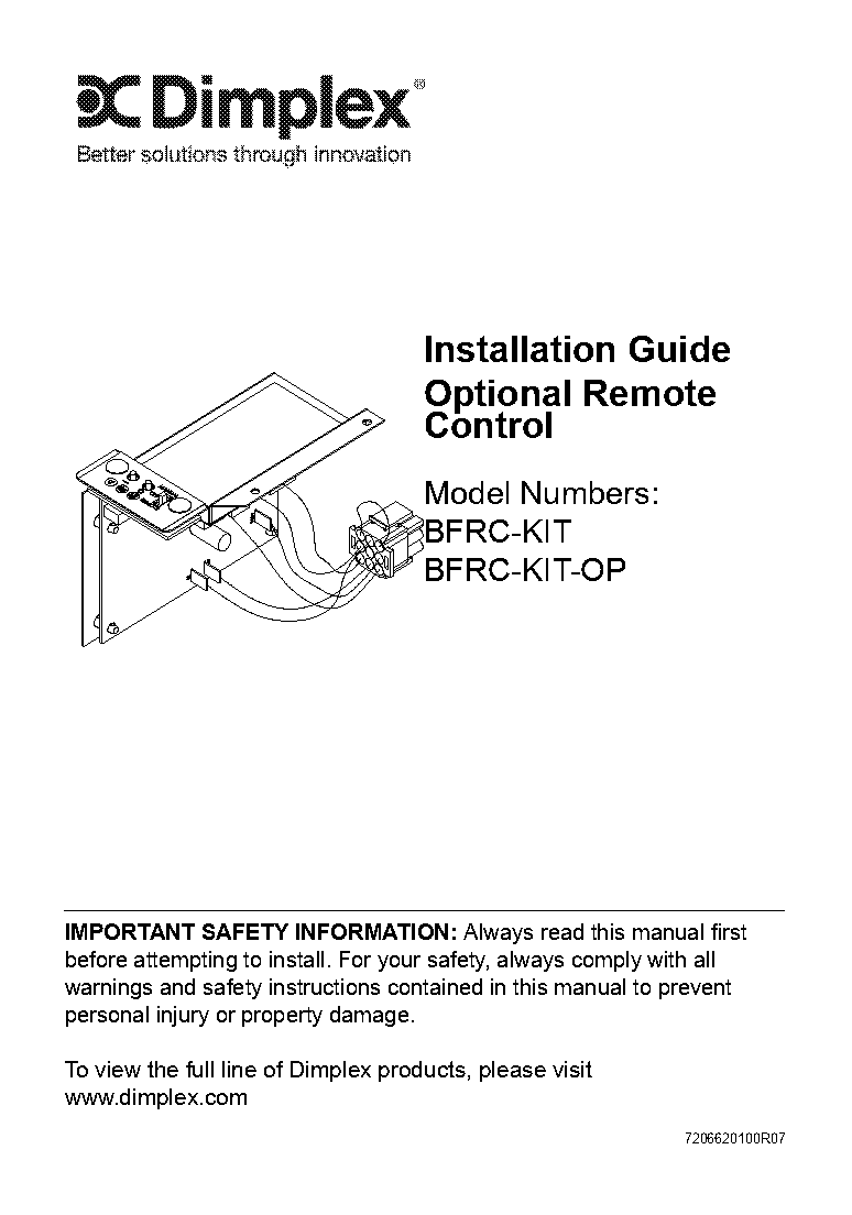 dimplex electric fireplace instructions