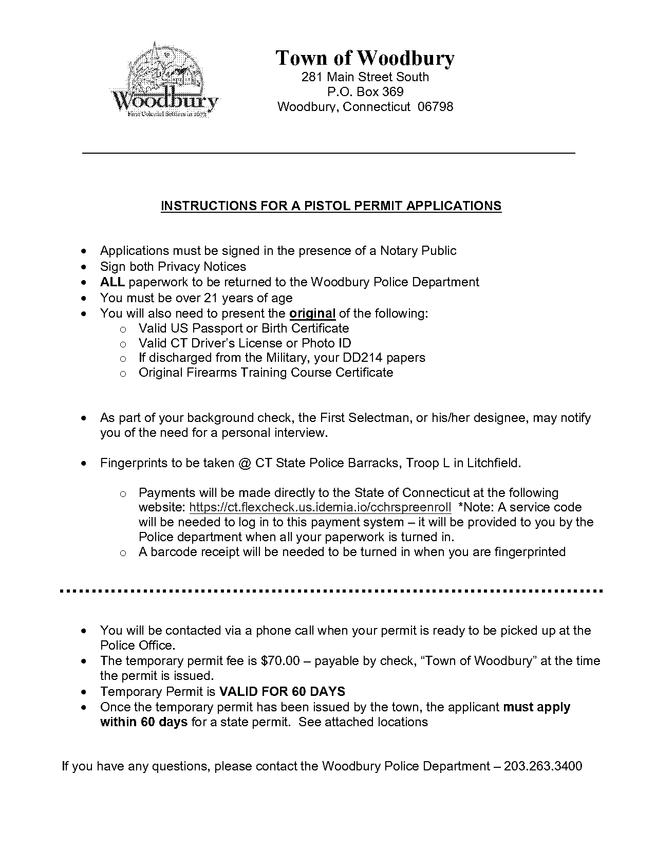 ct state fingerprint forms