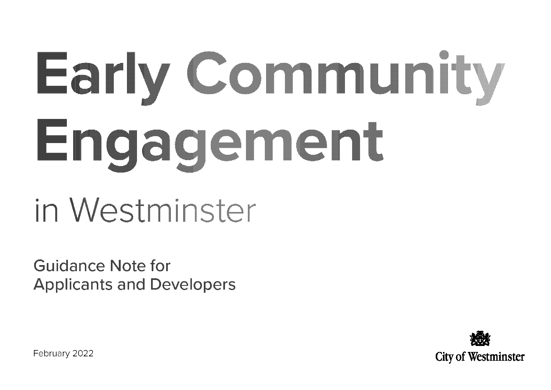 statement of community involvement guidance