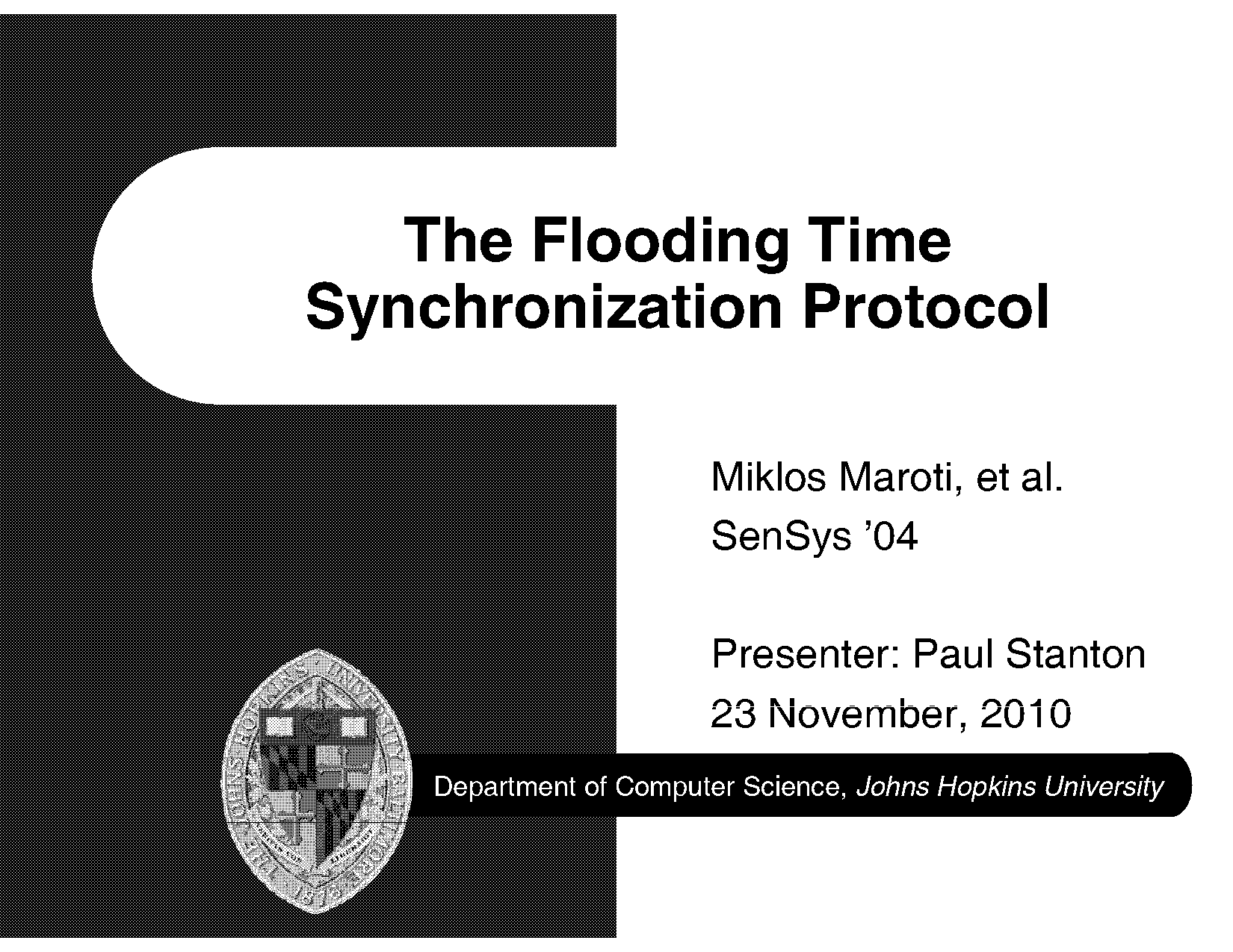 the flooding time synchronization protocol pdf