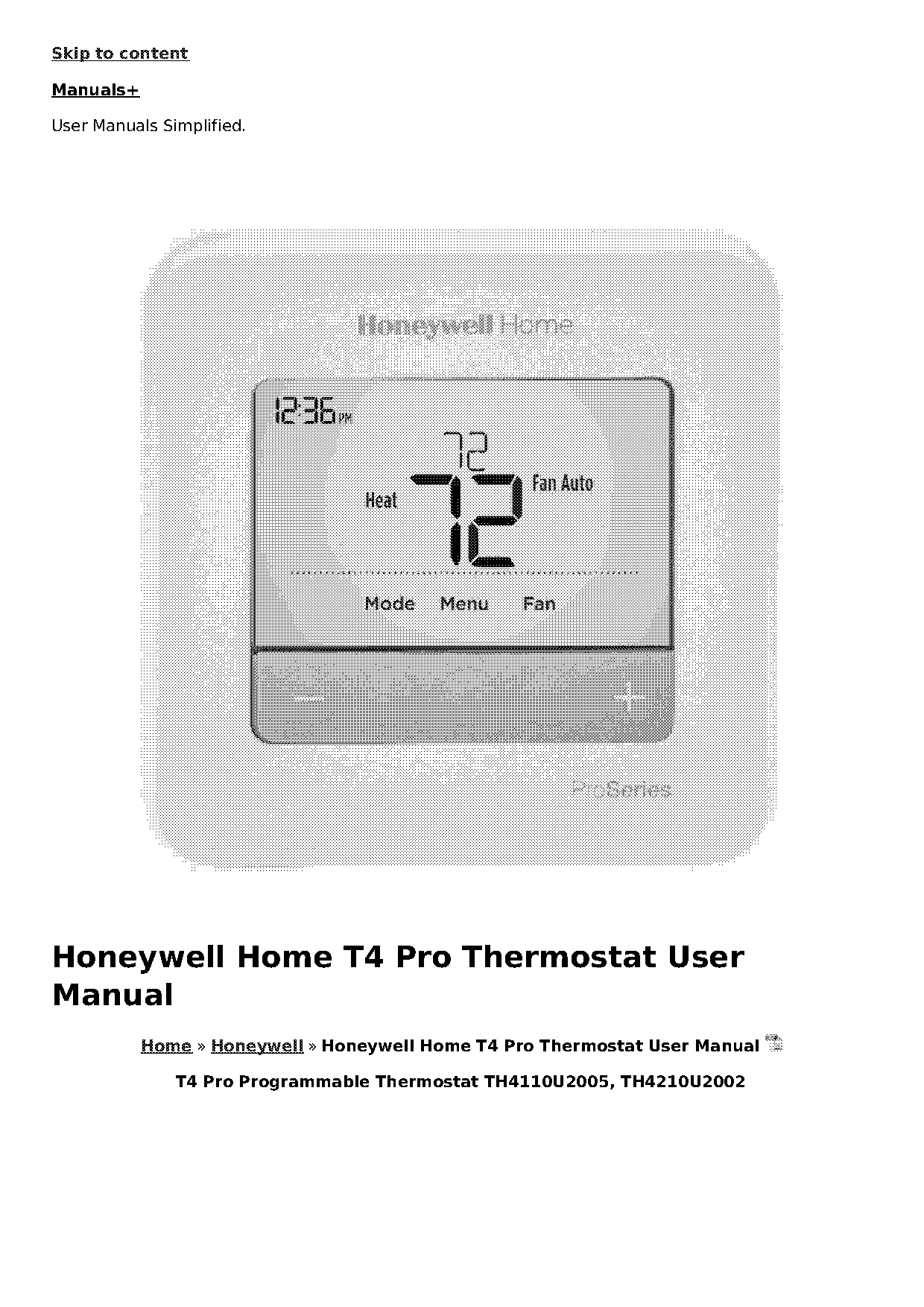 old honeywell timer instructions