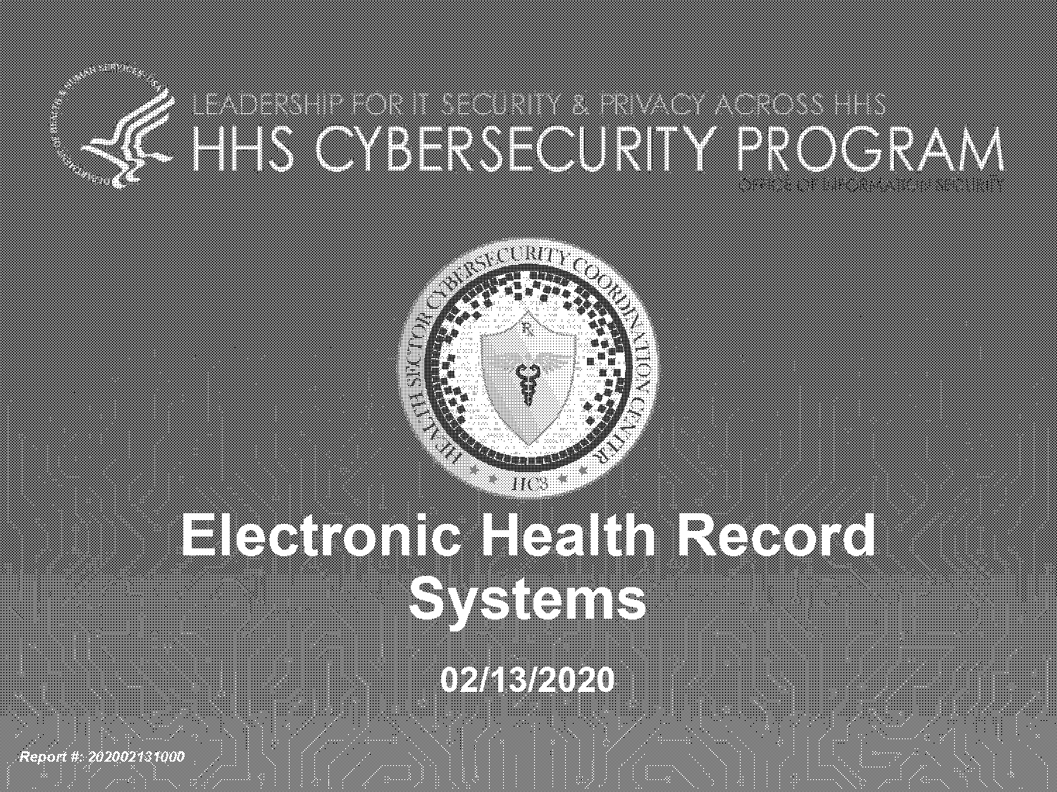 electronic health record pdf