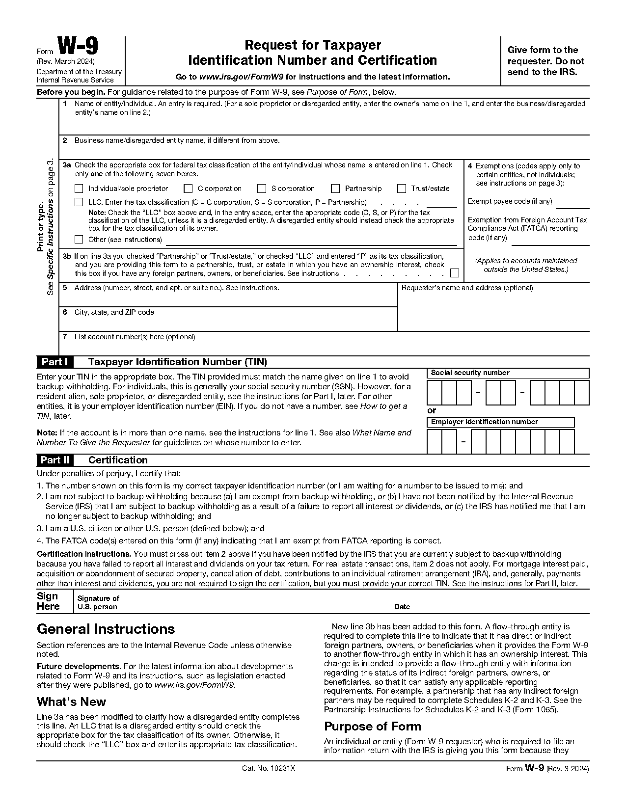 fatca irs registration form