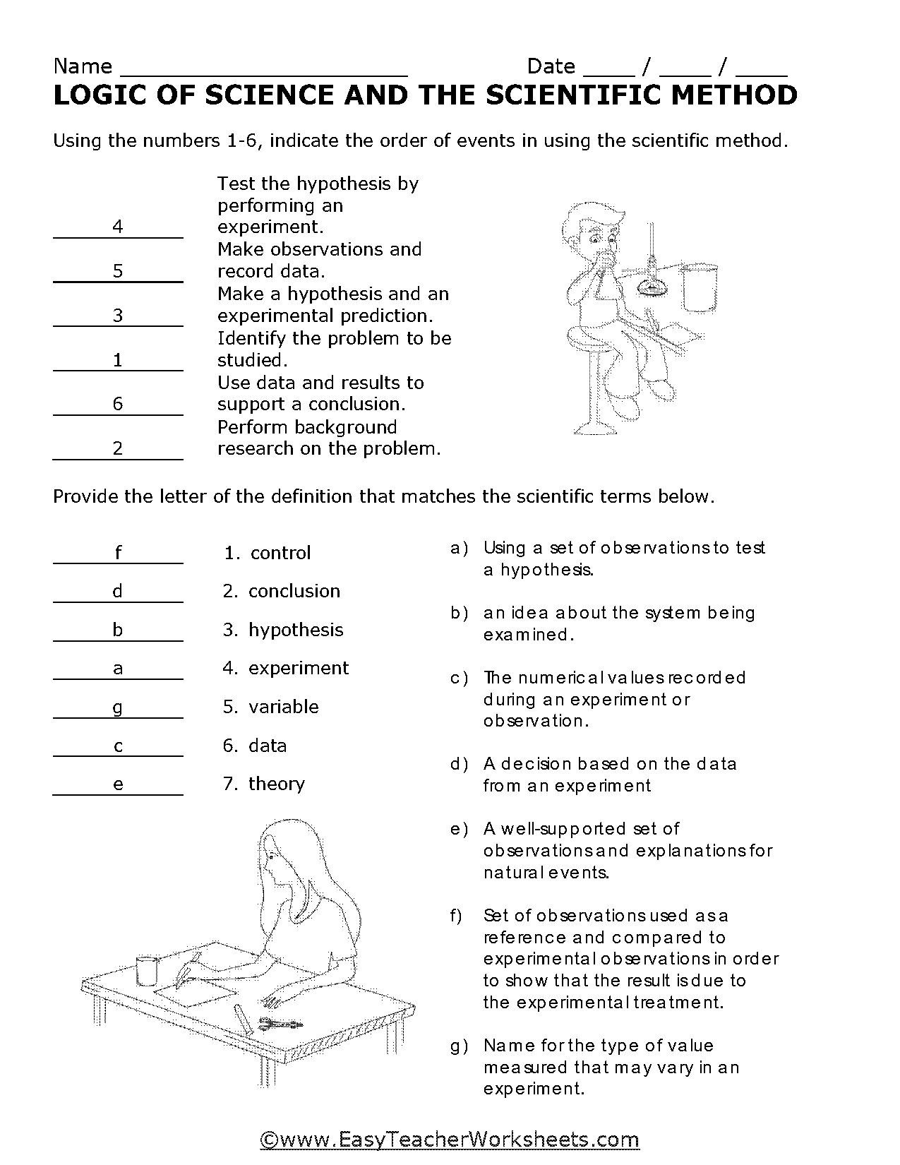 easy teacher worksheets answers