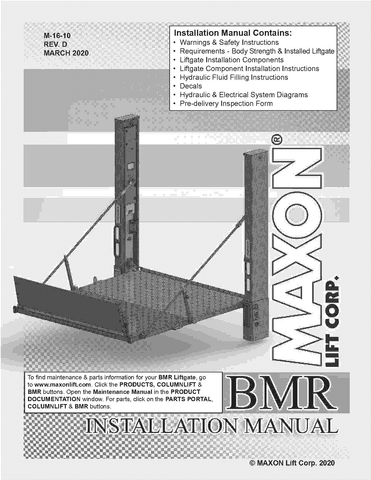 maxon bmra platform assembly instructions