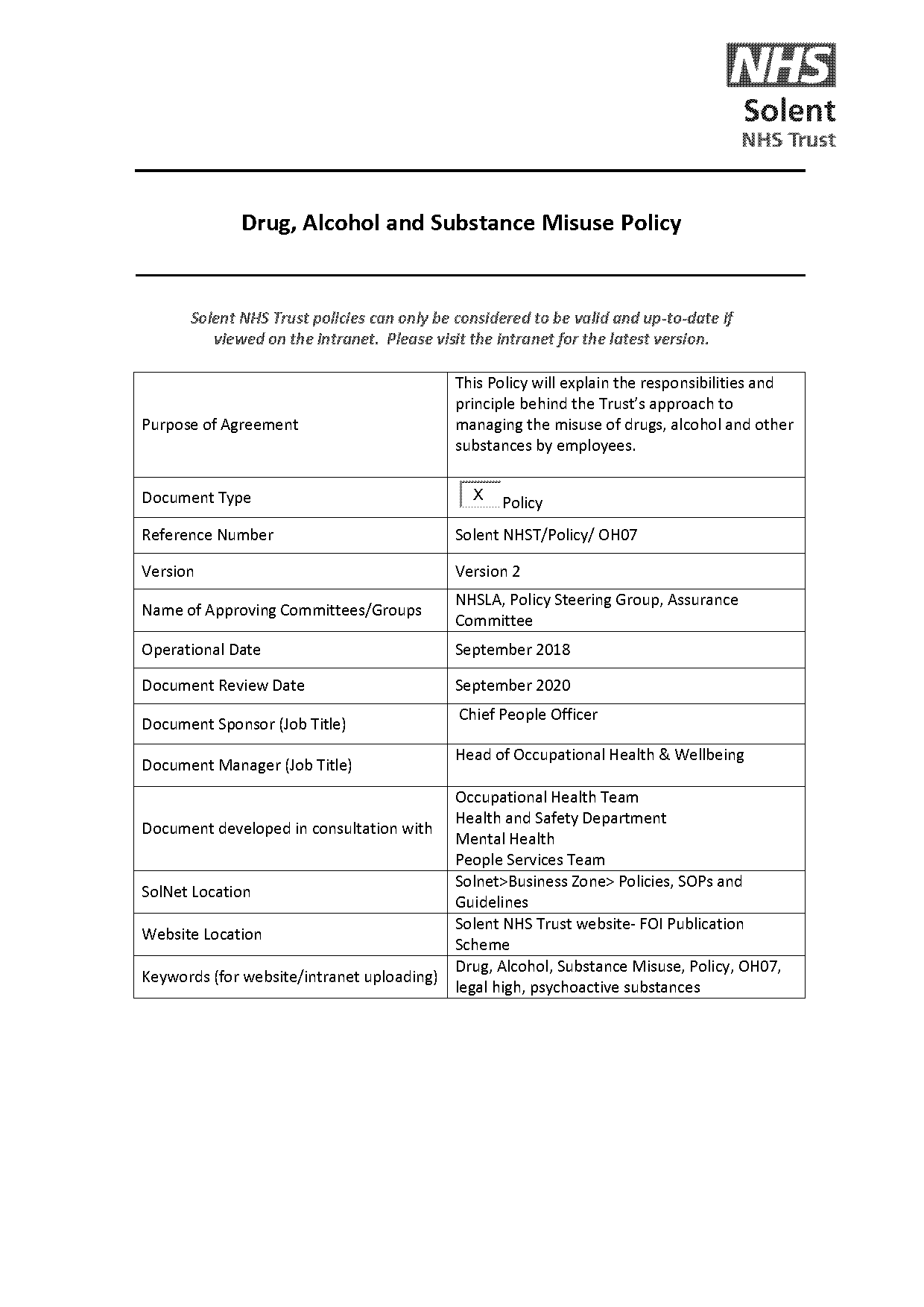 uk drug and alcohol policy