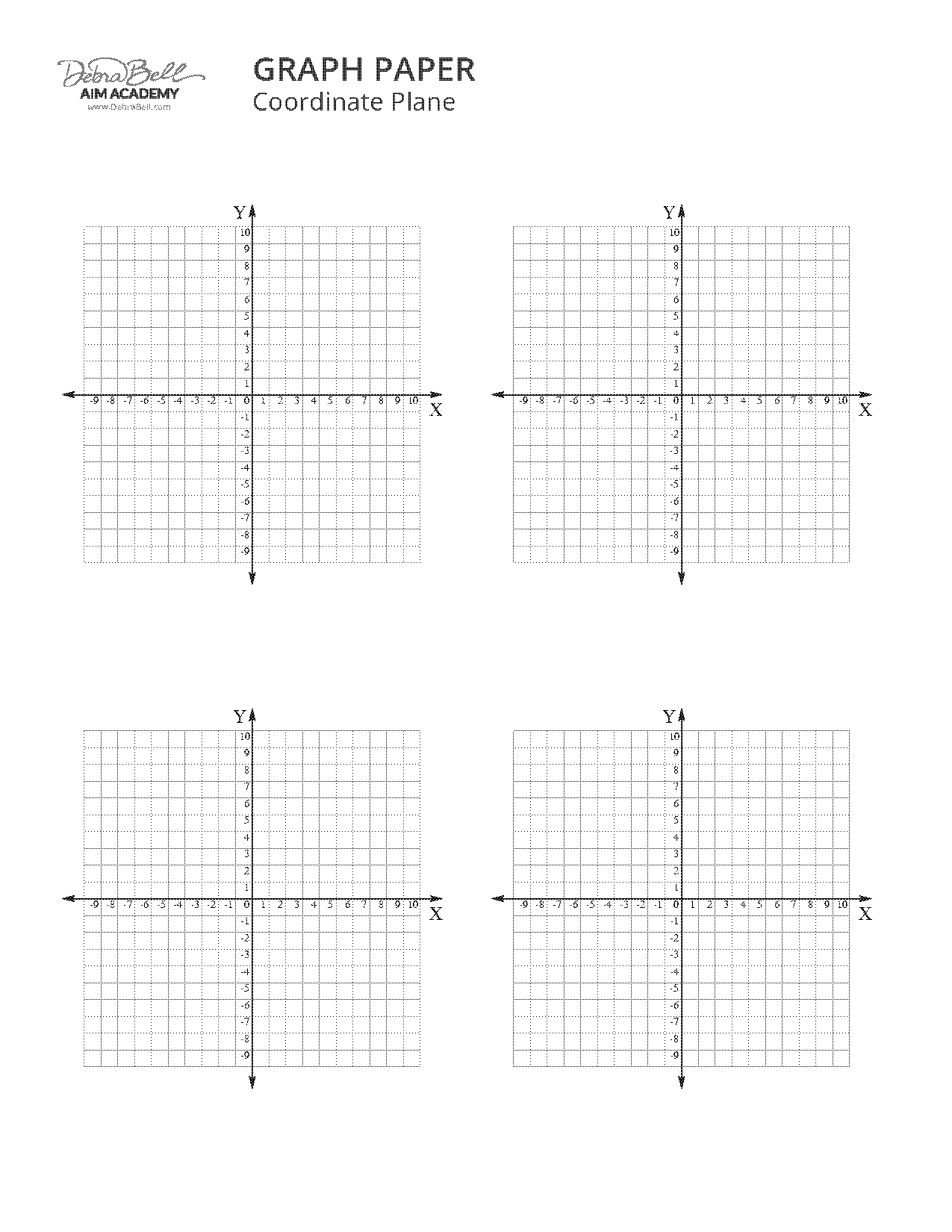 blank graph paper with axes