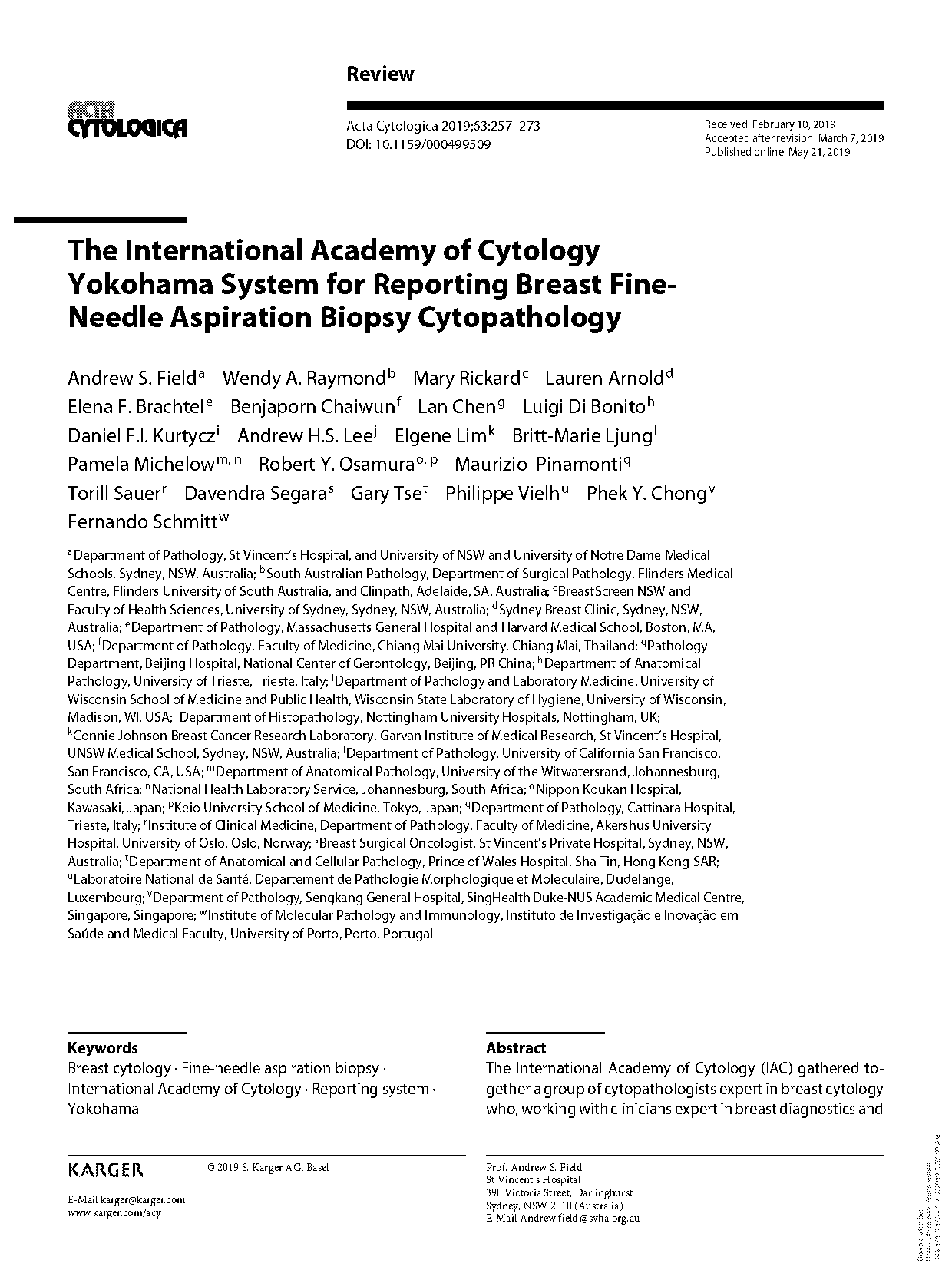 acta cytologica case report