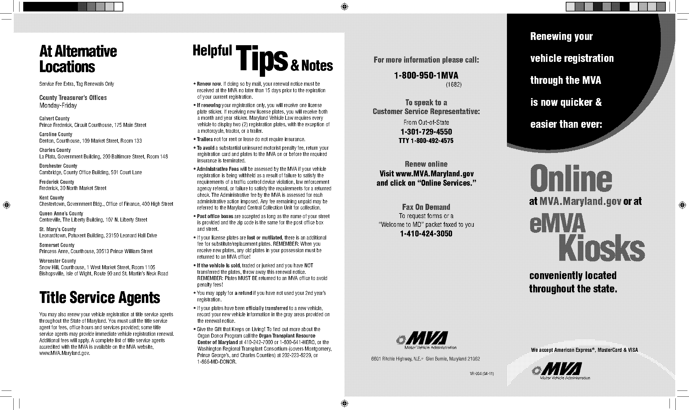 mva registration renewal kiosk locations