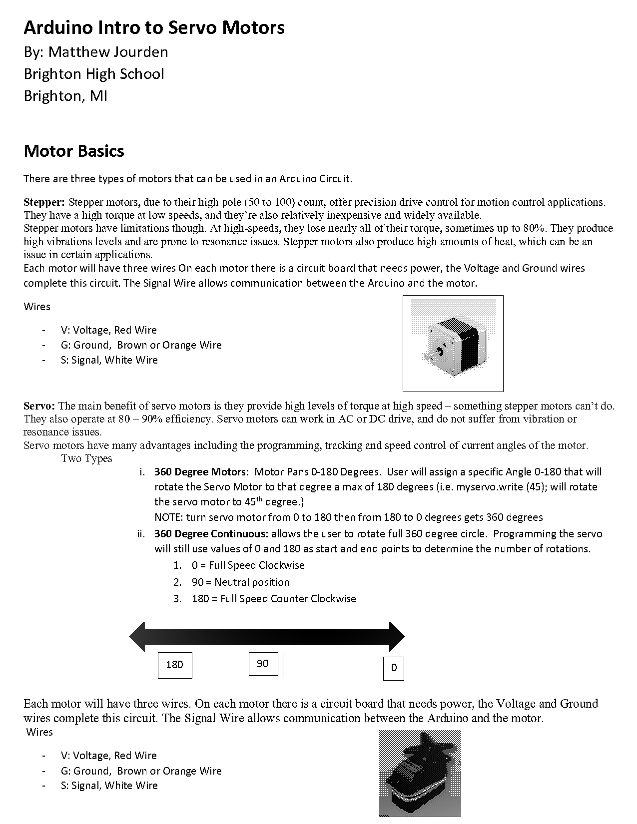 assigning values to arduino ports