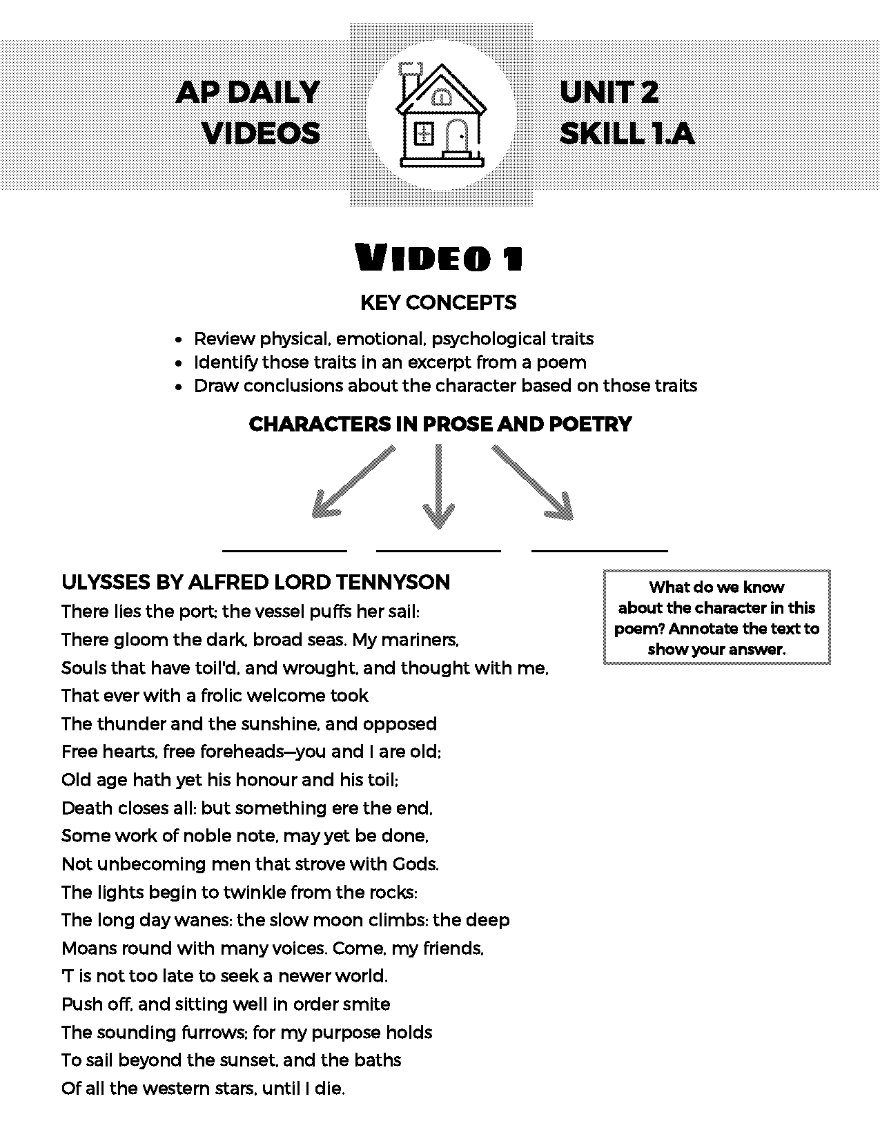 a noiseless patient spider worksheet answers