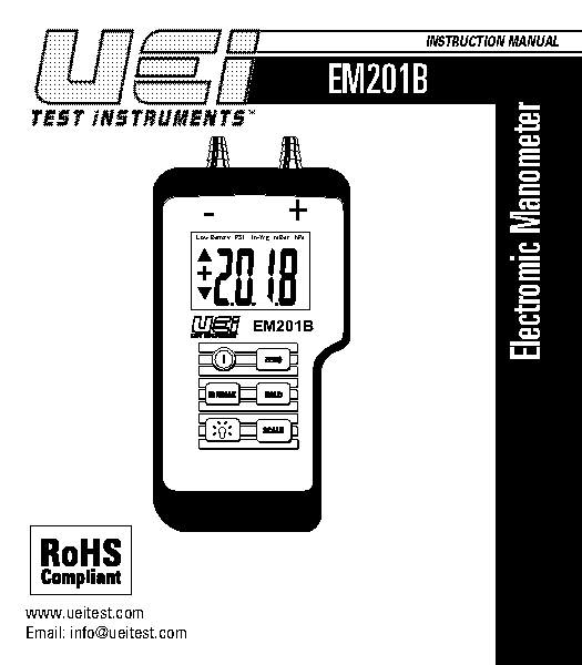 u gauge manometer instructions