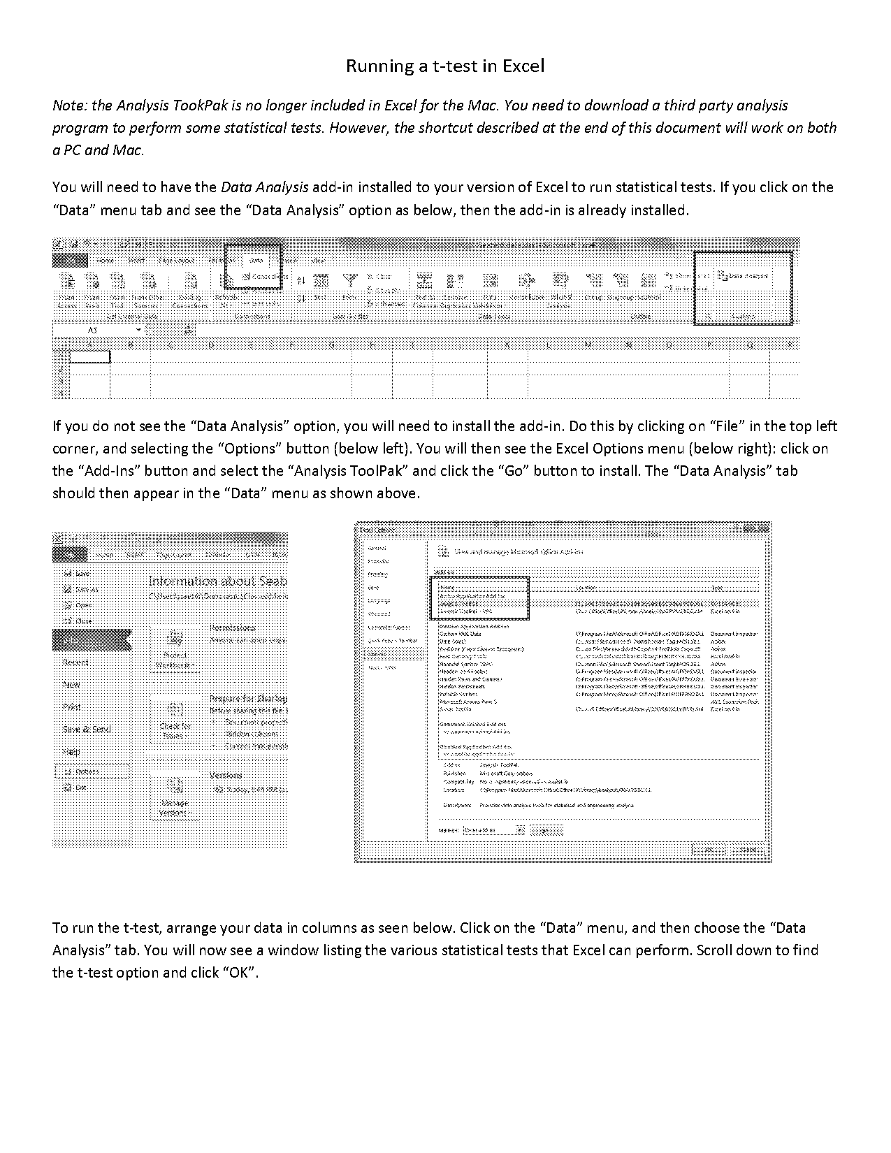 t test paired two sample for means excel results