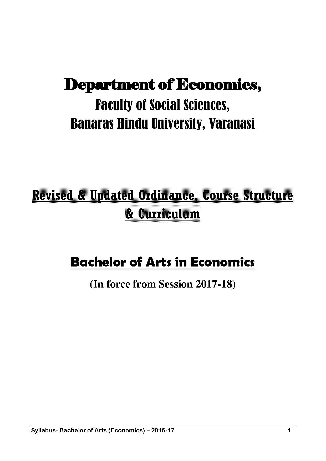 bhu ba sample paper