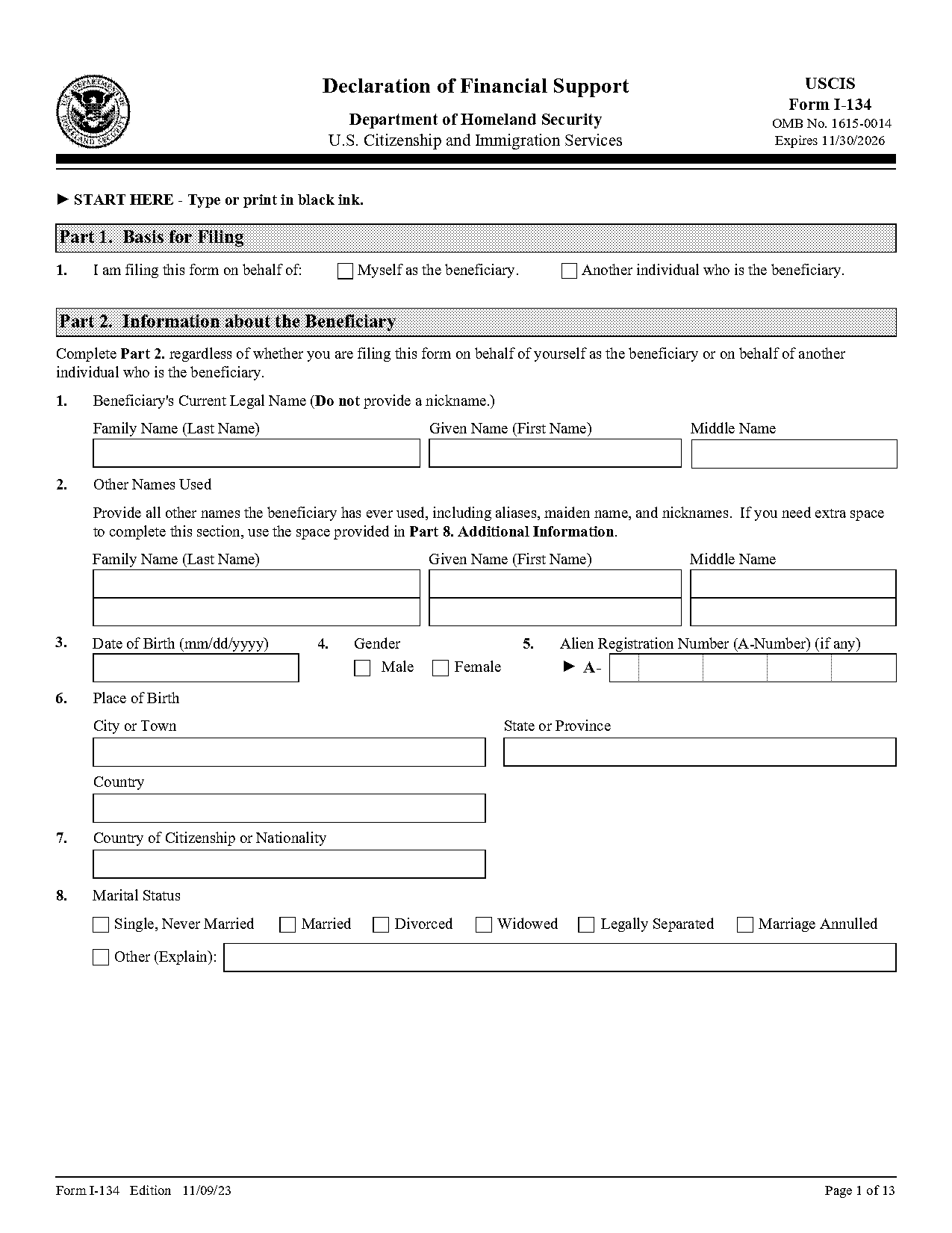 affidavit template statement word