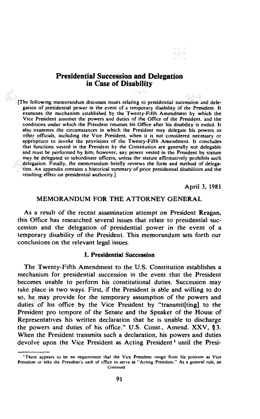 grover cleveland presidential memorandum