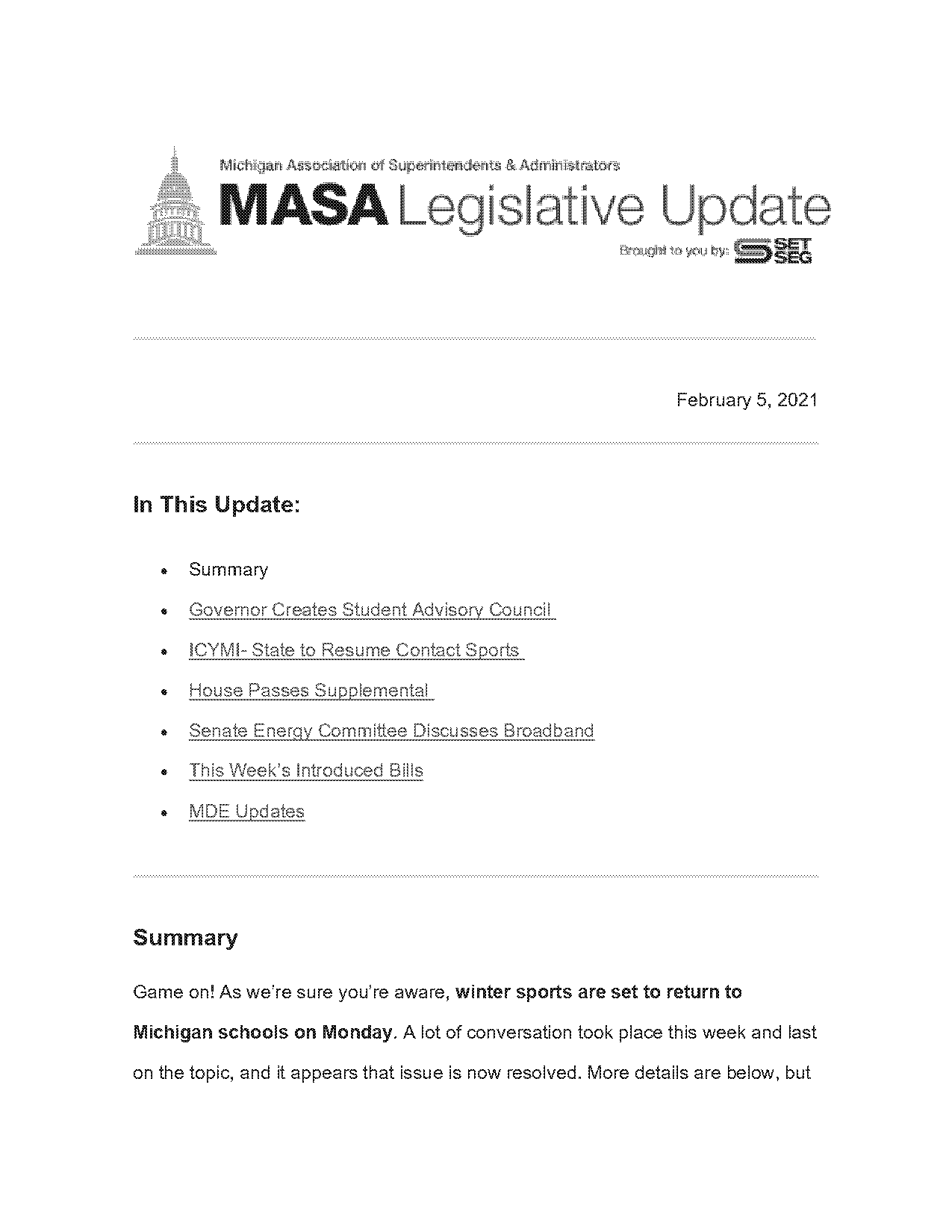 can contact sports resume in michigan