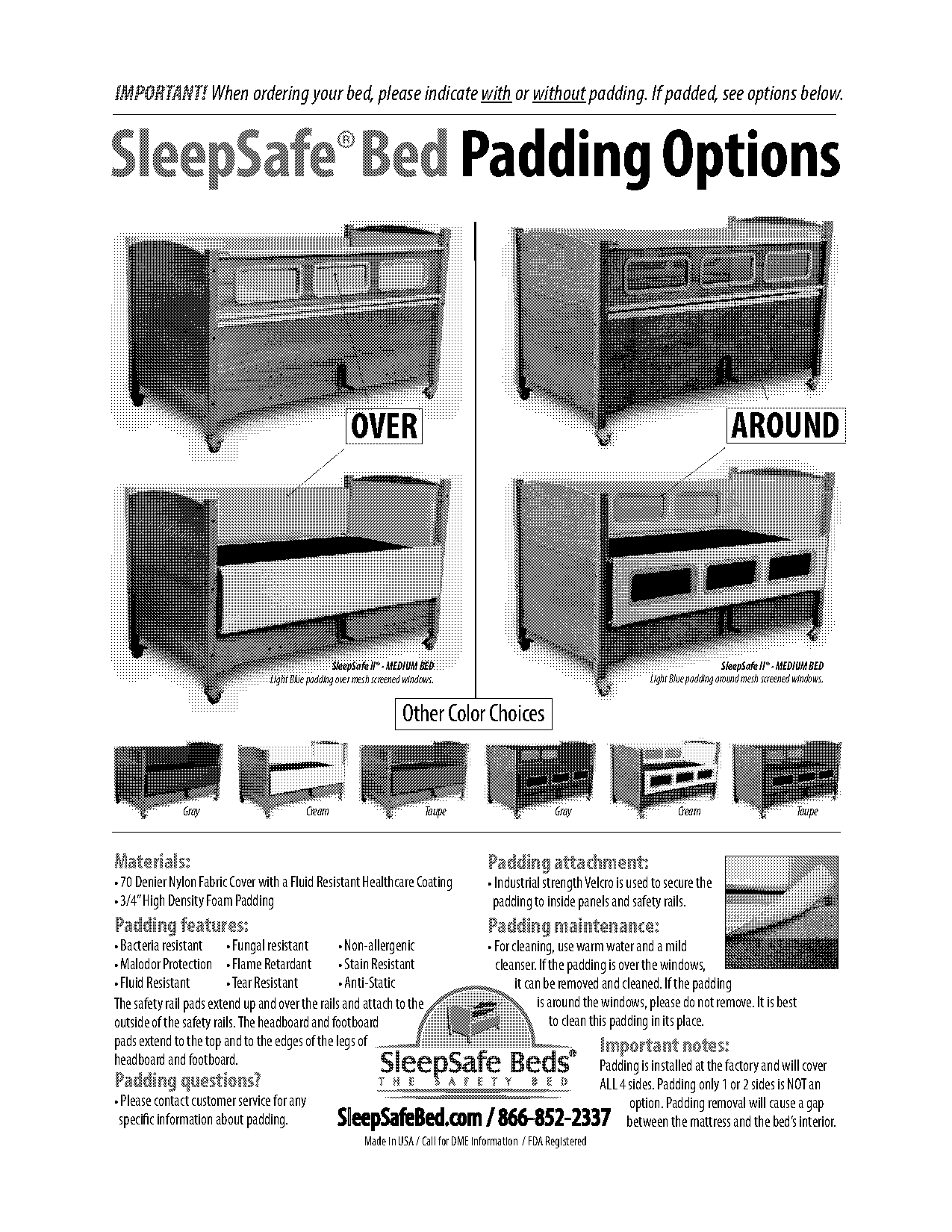 sleepsafe bed guard instructions