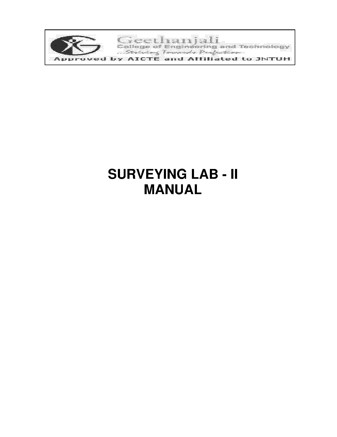 surveying ii lab manual