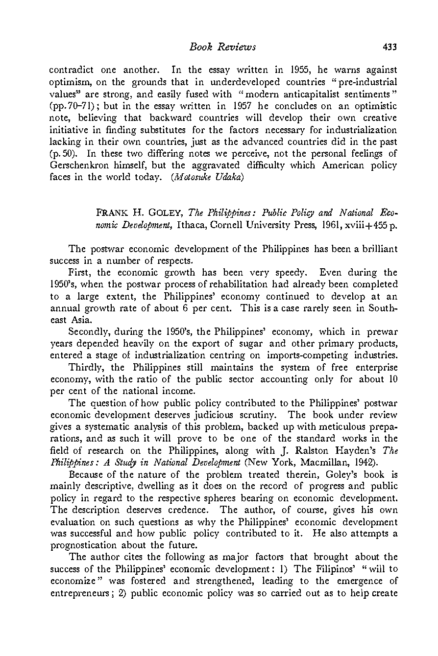 the philippines public policy and national economic development