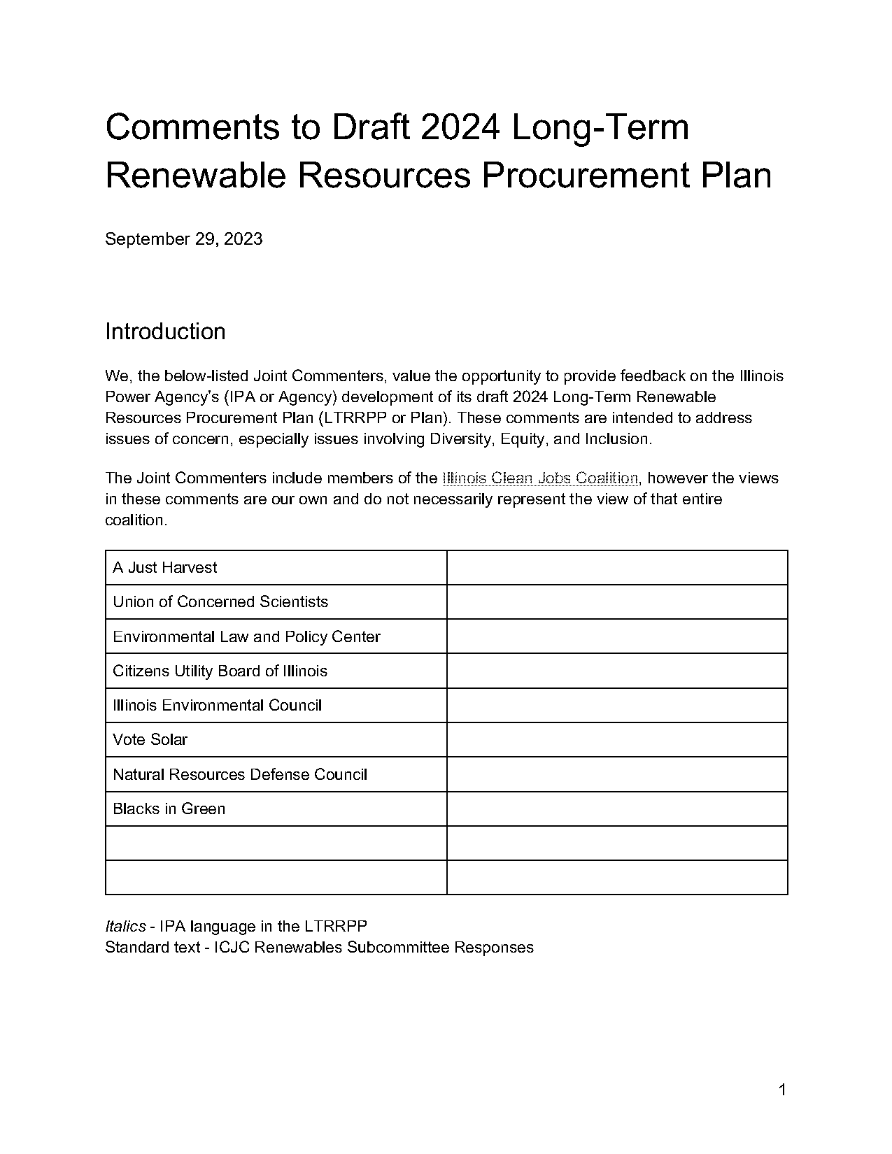 illinois long term renewable resource procurement plan