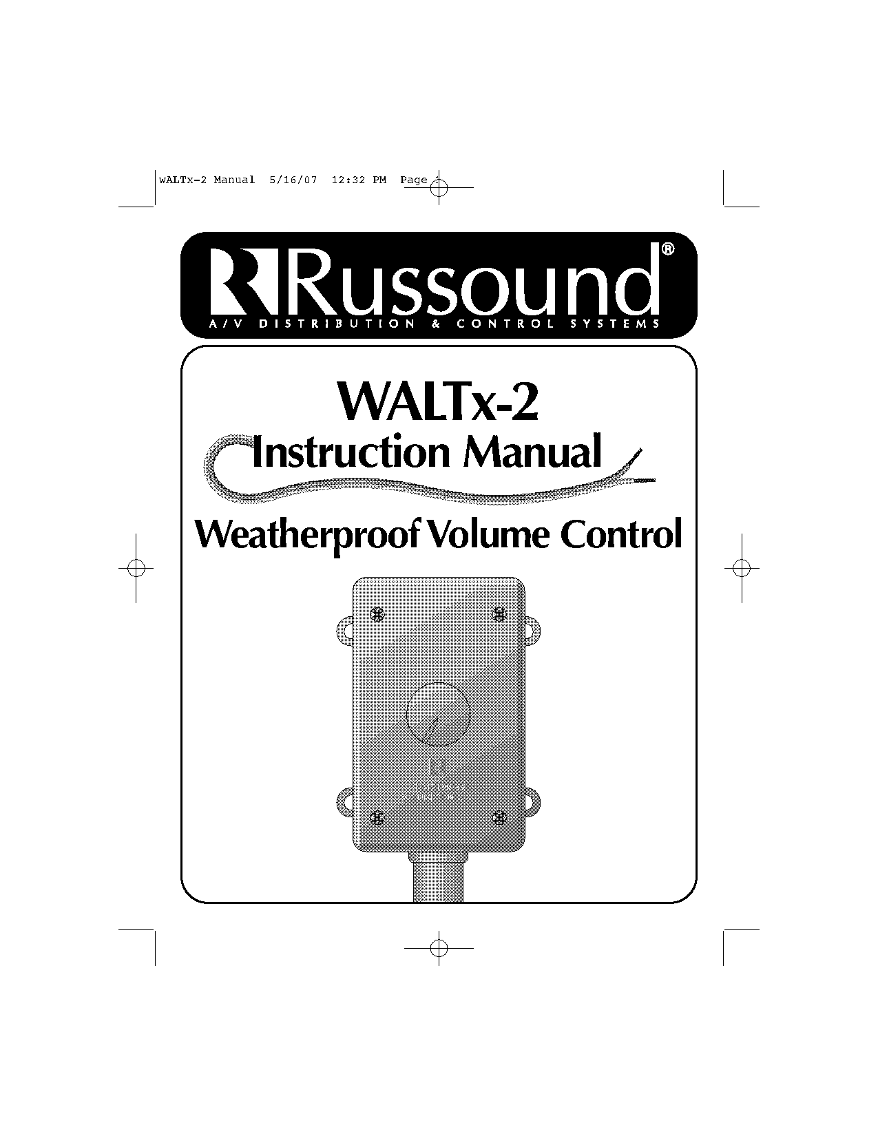 russound volume control instructions