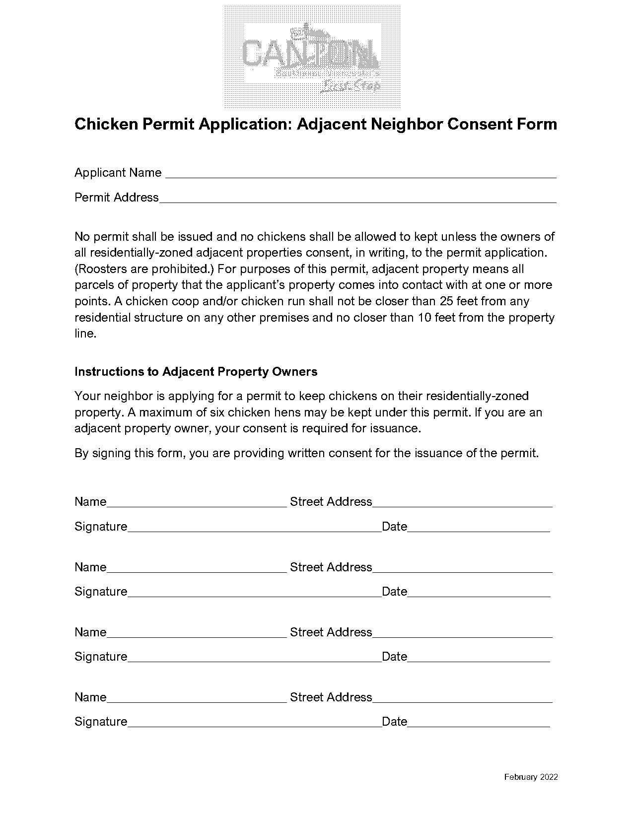 consent form for neighbor