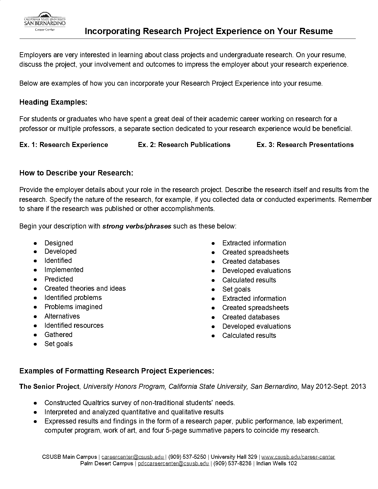 how to include independent study in resume