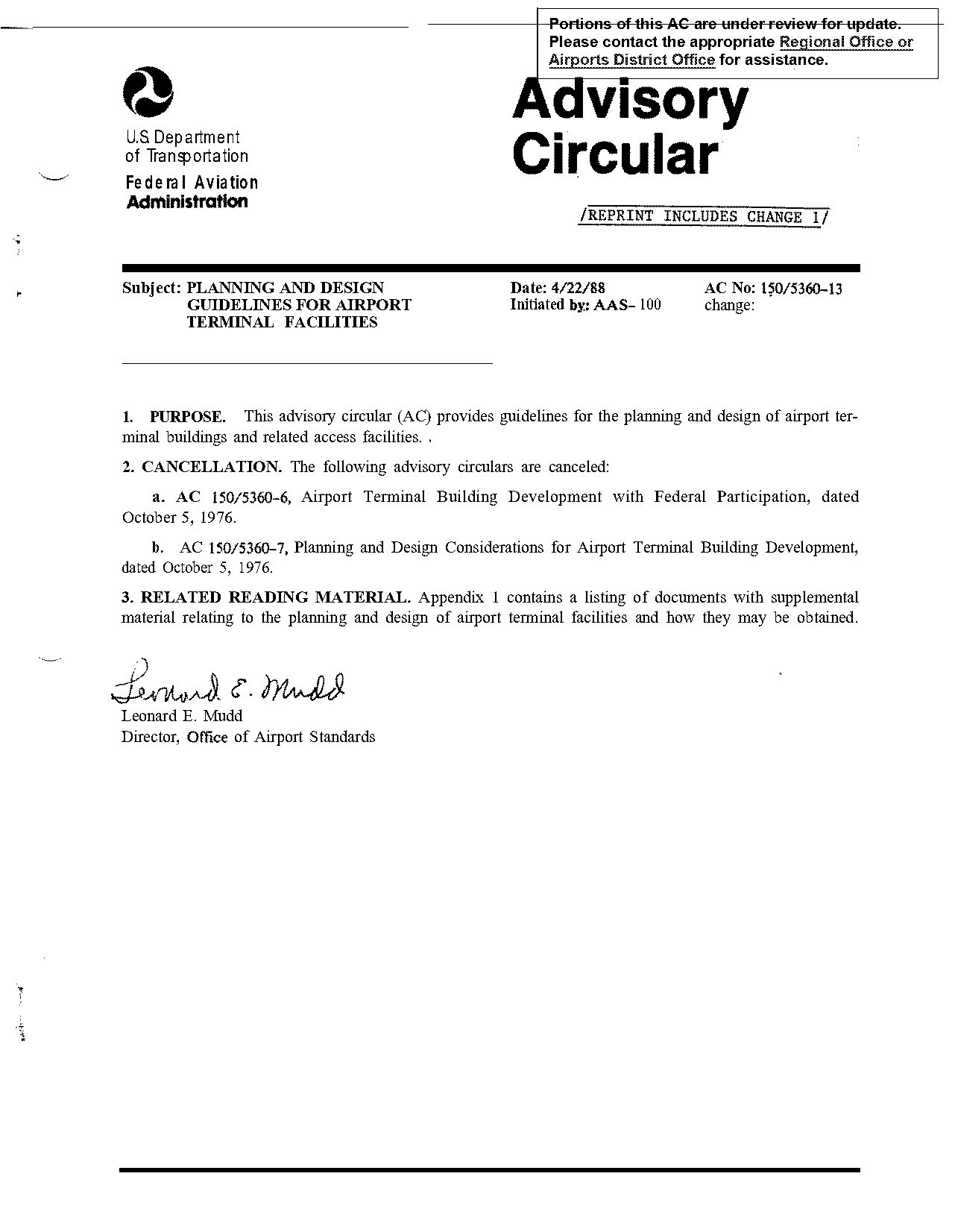 airport terminal space requirements