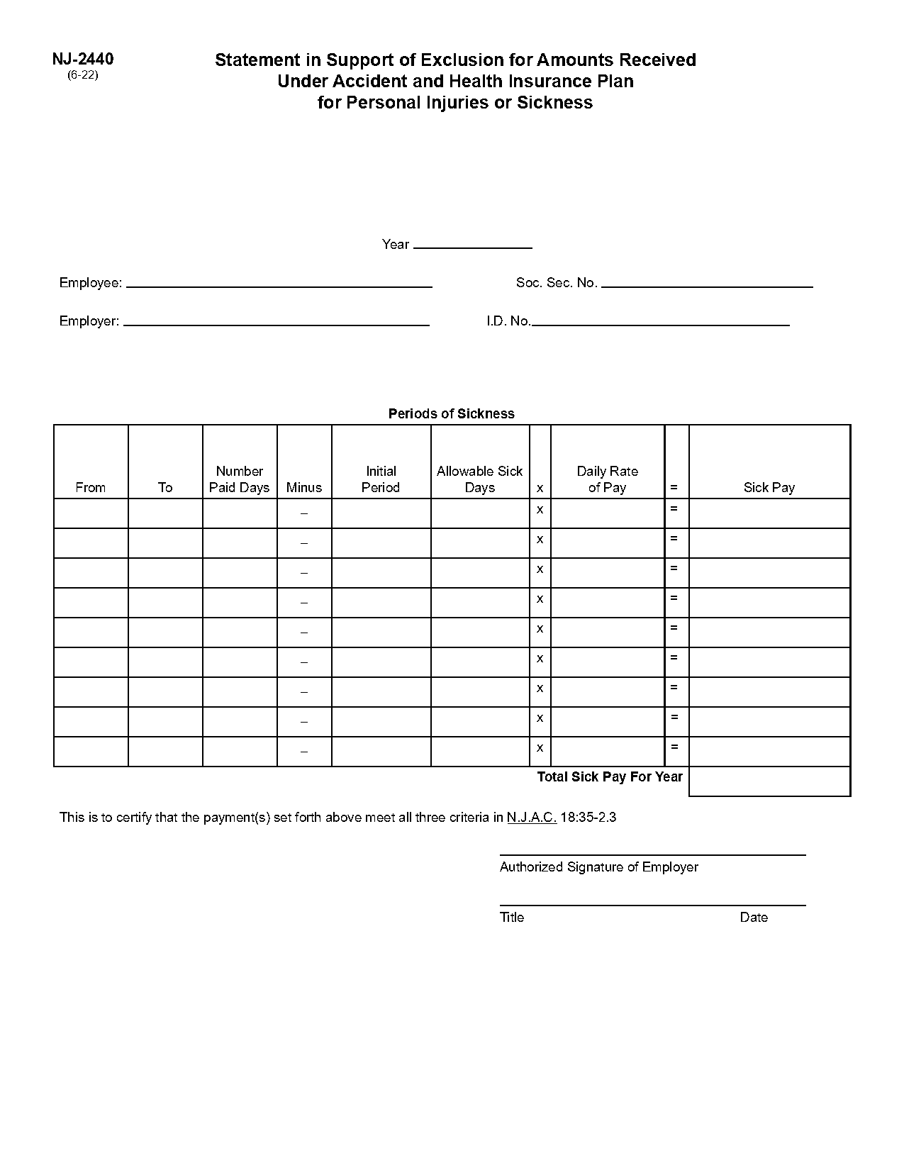 nj short term disability tax form