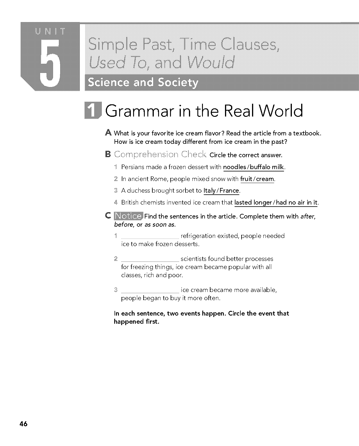 used to and past simple worksheet pdf