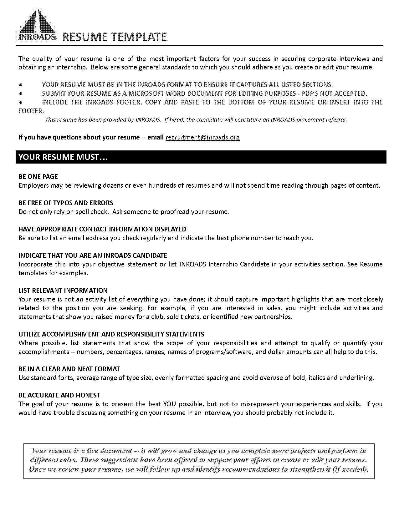 best templates for resume