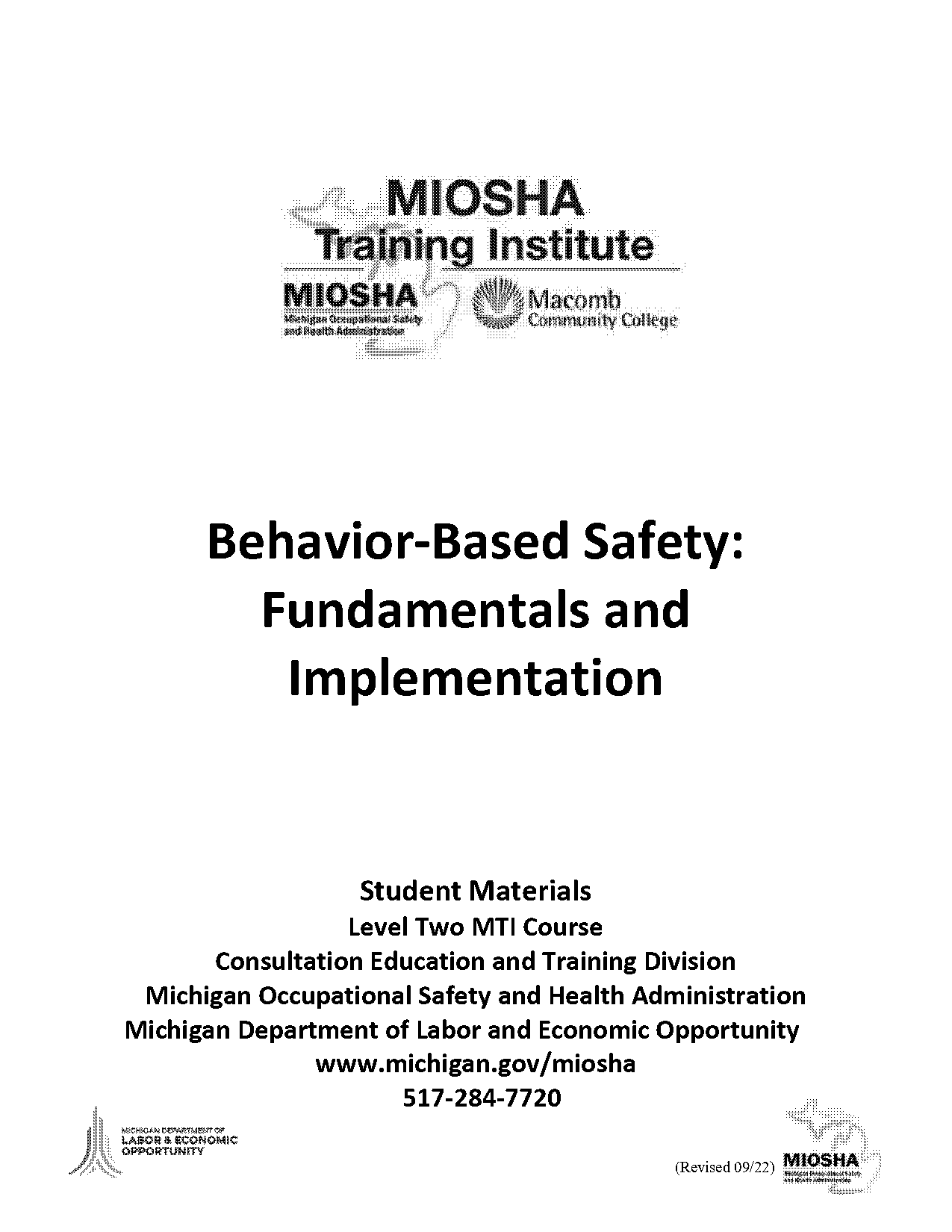 behavior based safety observation checklist