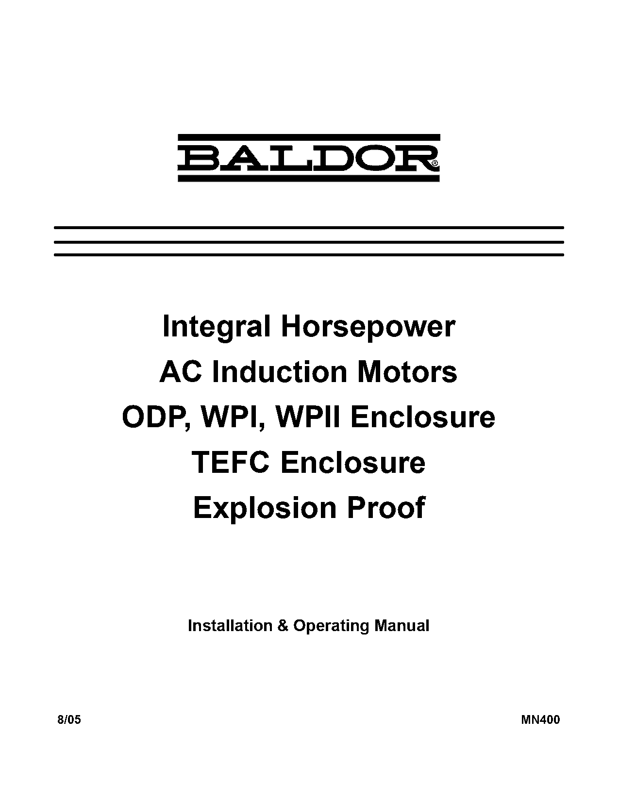 baldor reliance motor manual