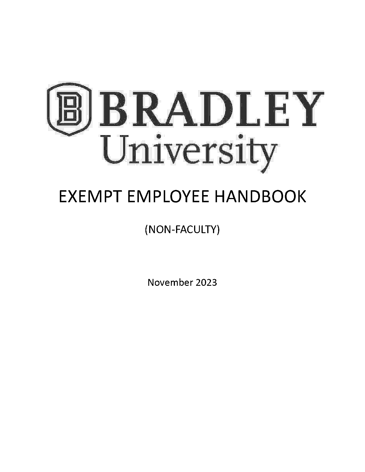 bradley university faculty handbook