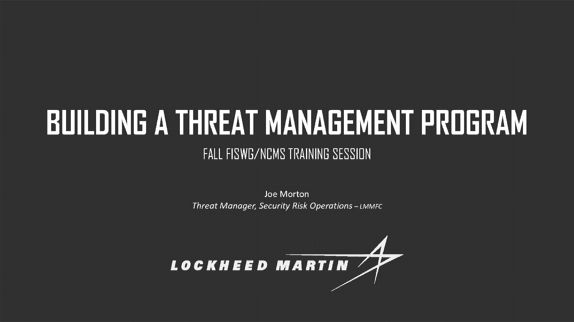 certified threat manager certification