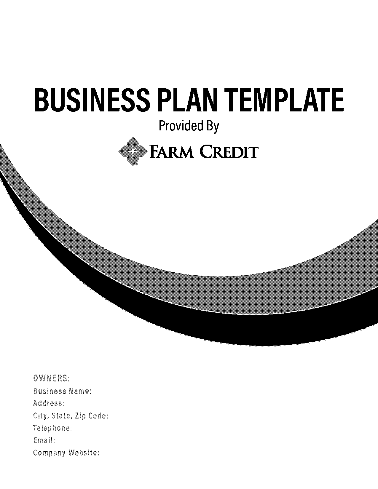 free template for farm business plan