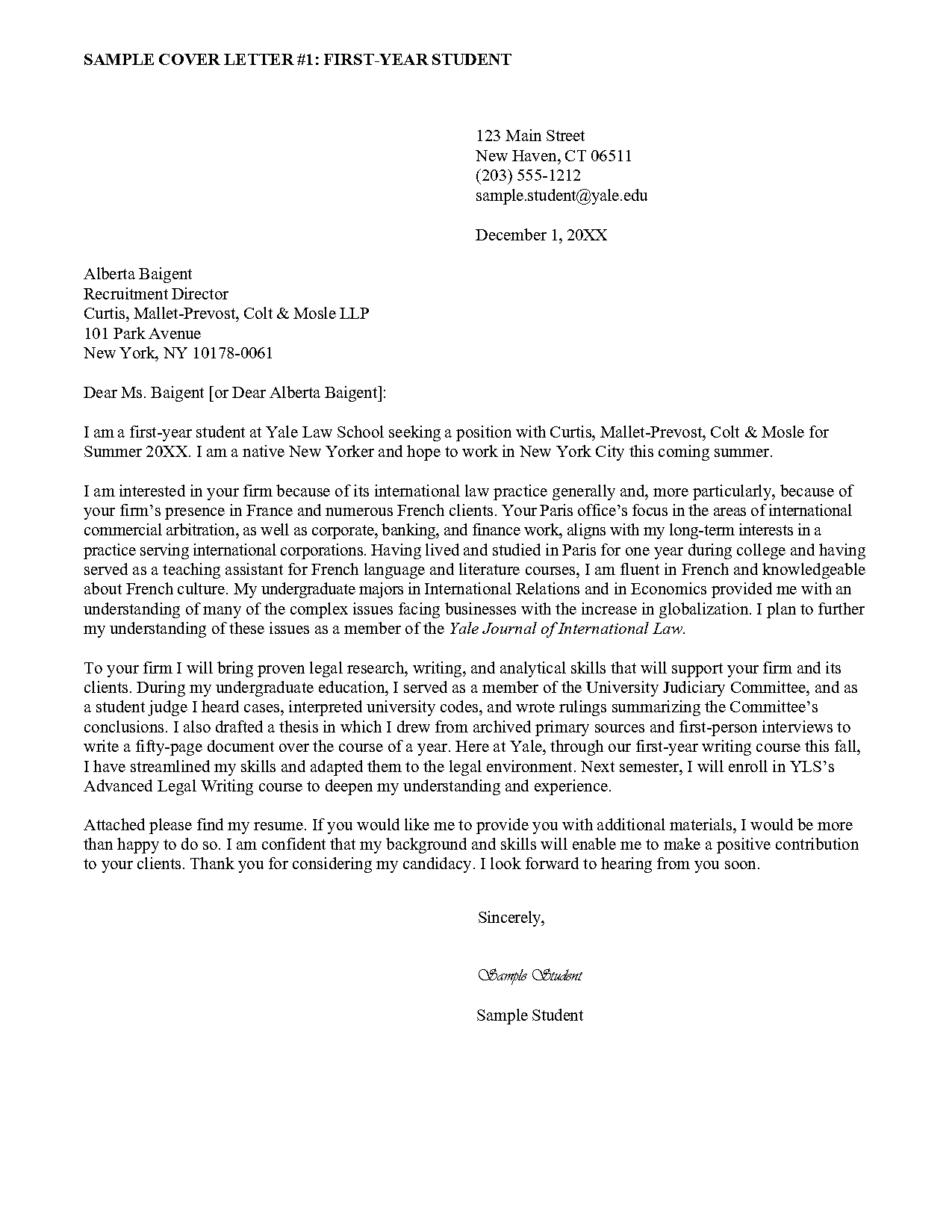 cover letter yale law school