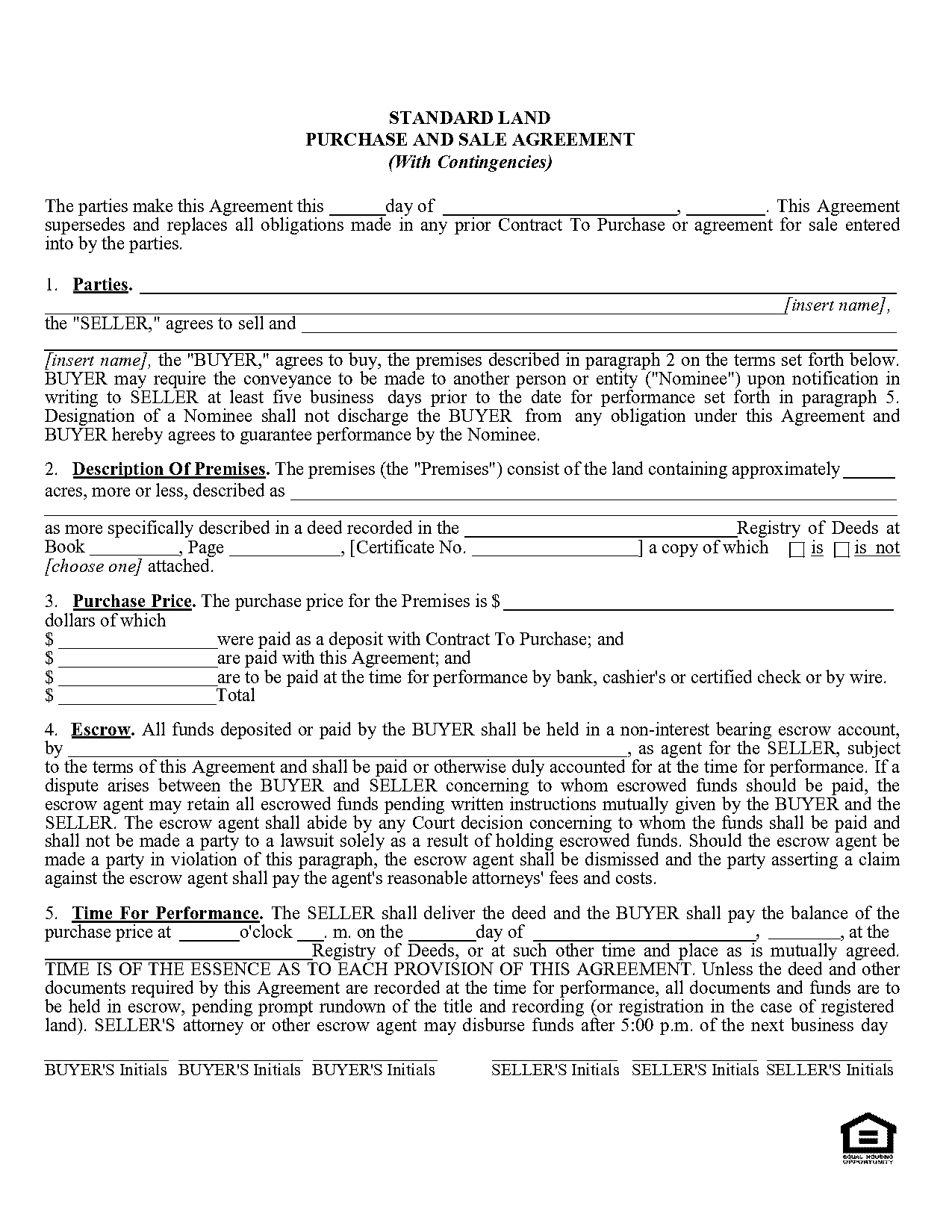 sale agreement format for plot pdf