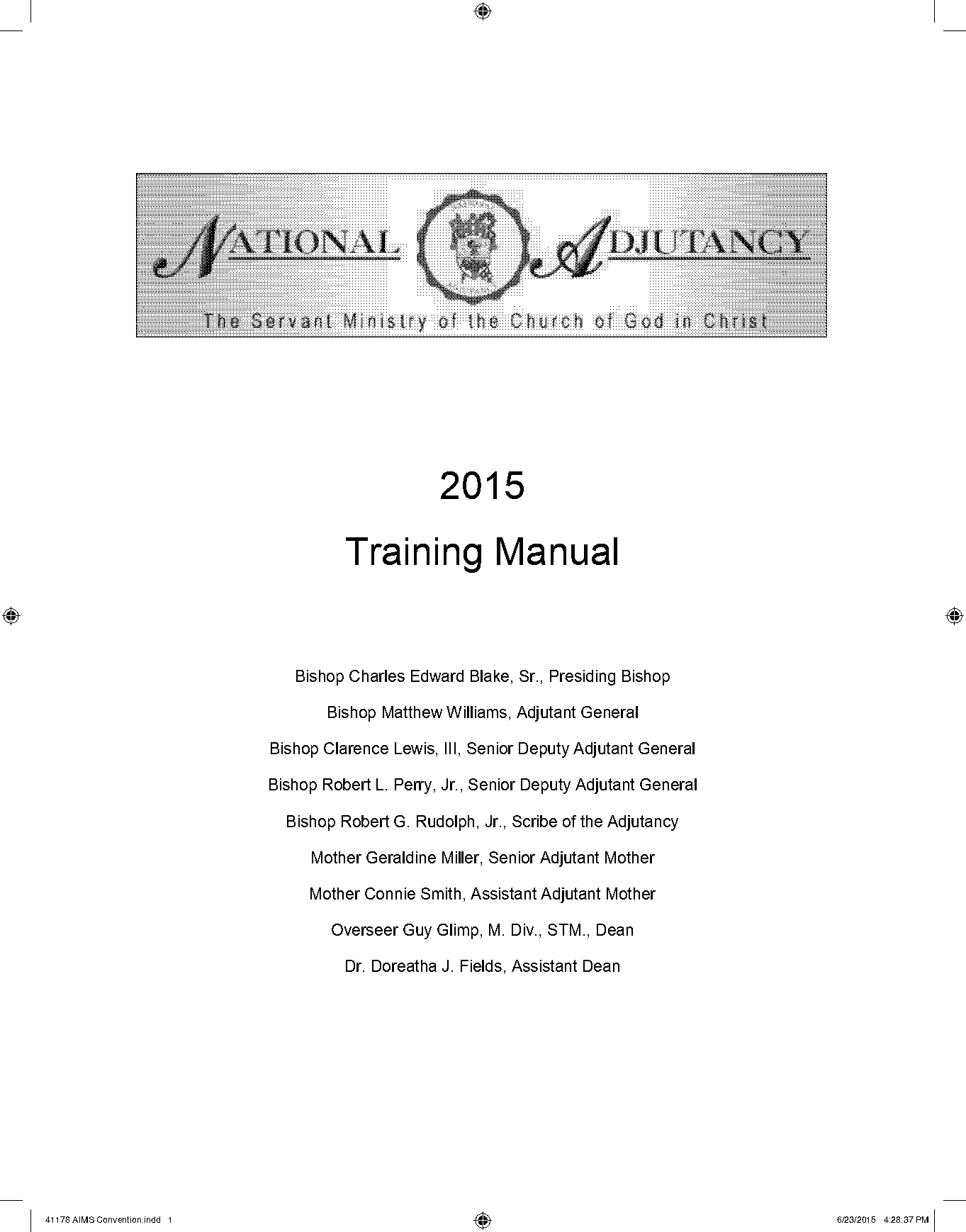 bishop training manual pdf