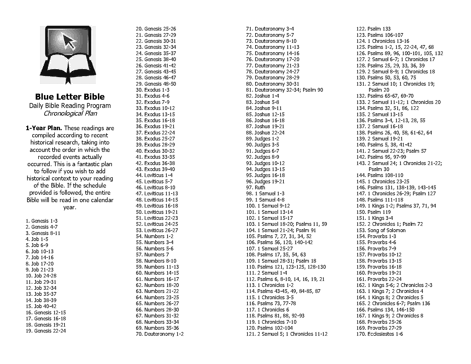 bible in year reading plan