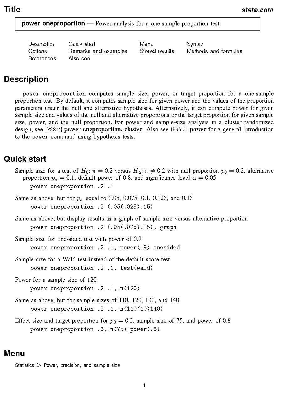 sample size and sample proportion