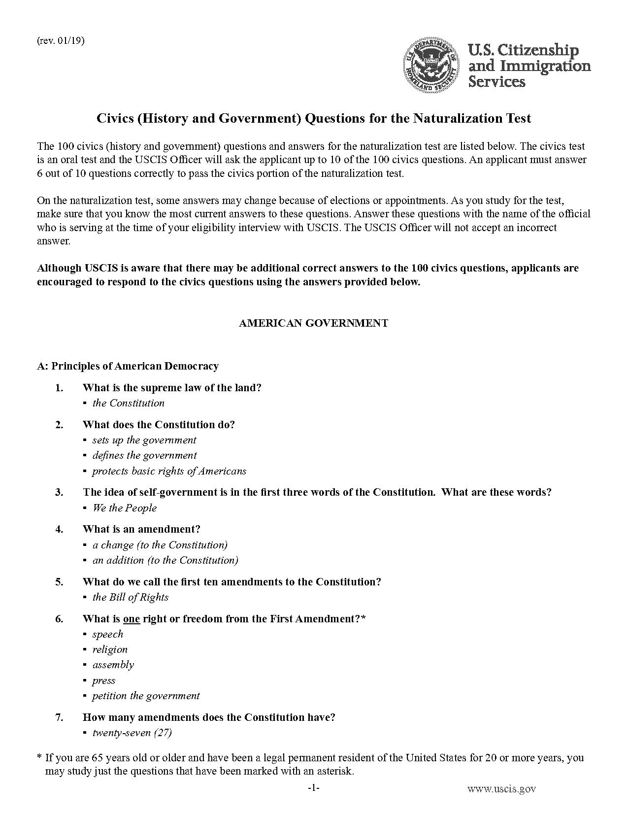 high school government final exam study guide