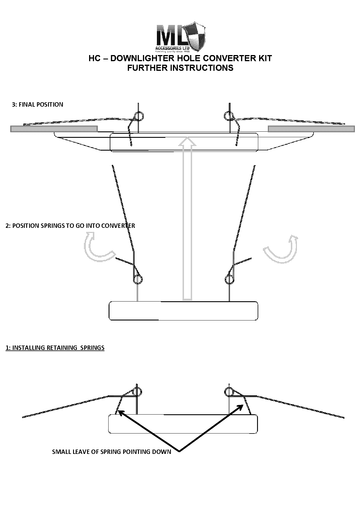 knightsbridge downlight converter kit instructions