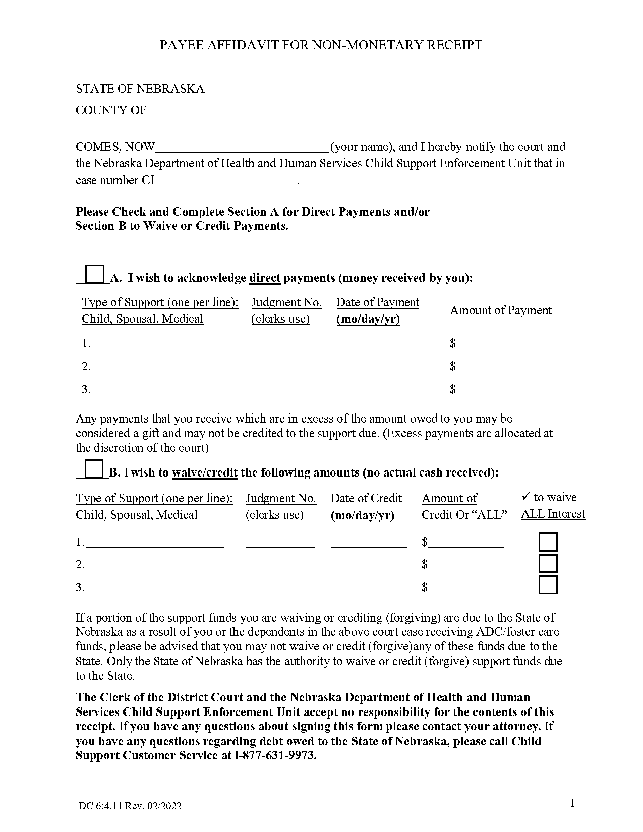 cash payment payment receipt format