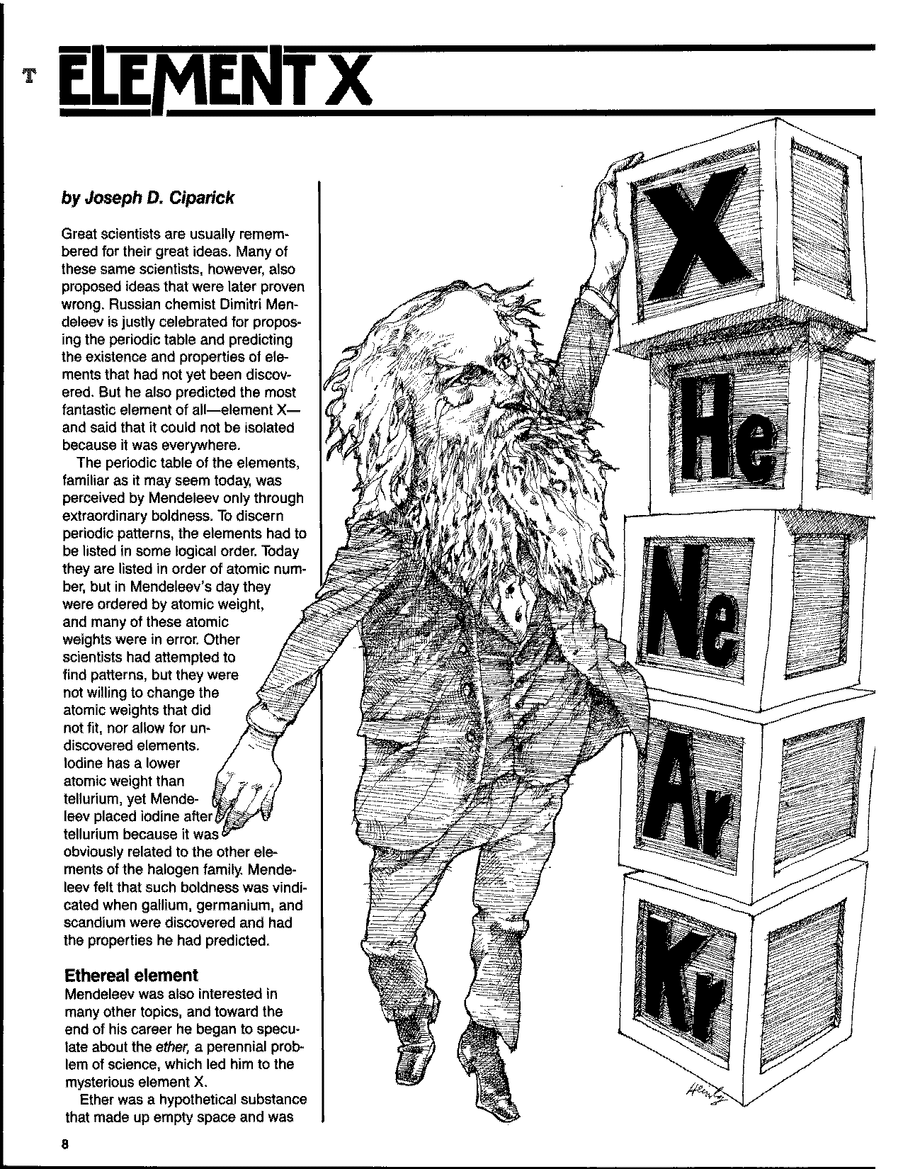 element x periodic table