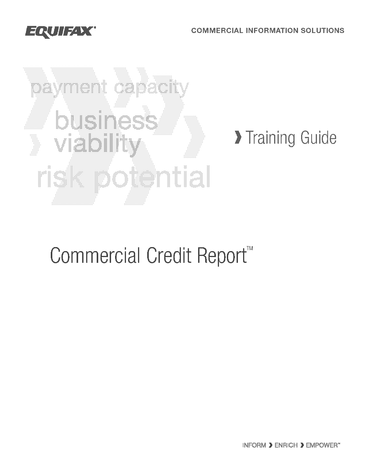 equifax commercial credit report sample