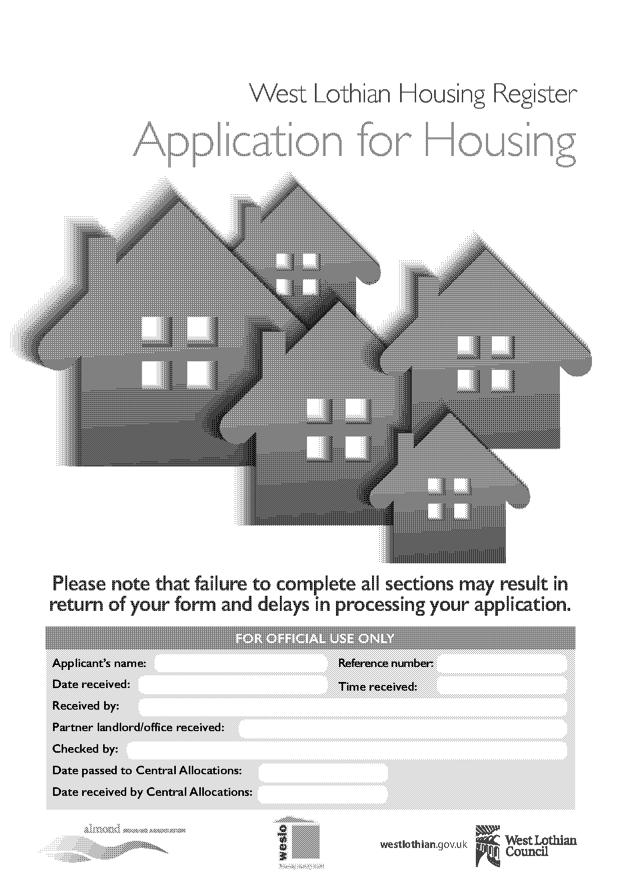 sheltered housing application west lothian